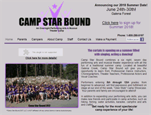 Tablet Screenshot of campstarbound.com